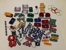 Elenco Snap Circuits Parts Lot 95pc Amplifier Speaker Battery  More
