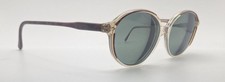 Vintage Luxottica Rolanda Brown Translucent Oval Sunglasses FRAMES ONLY Italy