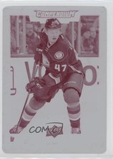 2017 Upper Deck Compendium Printing Plate Magenta 1/1 Hampus Lindholm #307 0c3