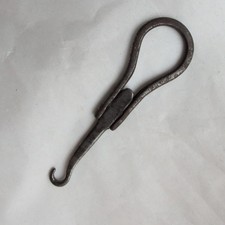 antique miniature folding button hook.