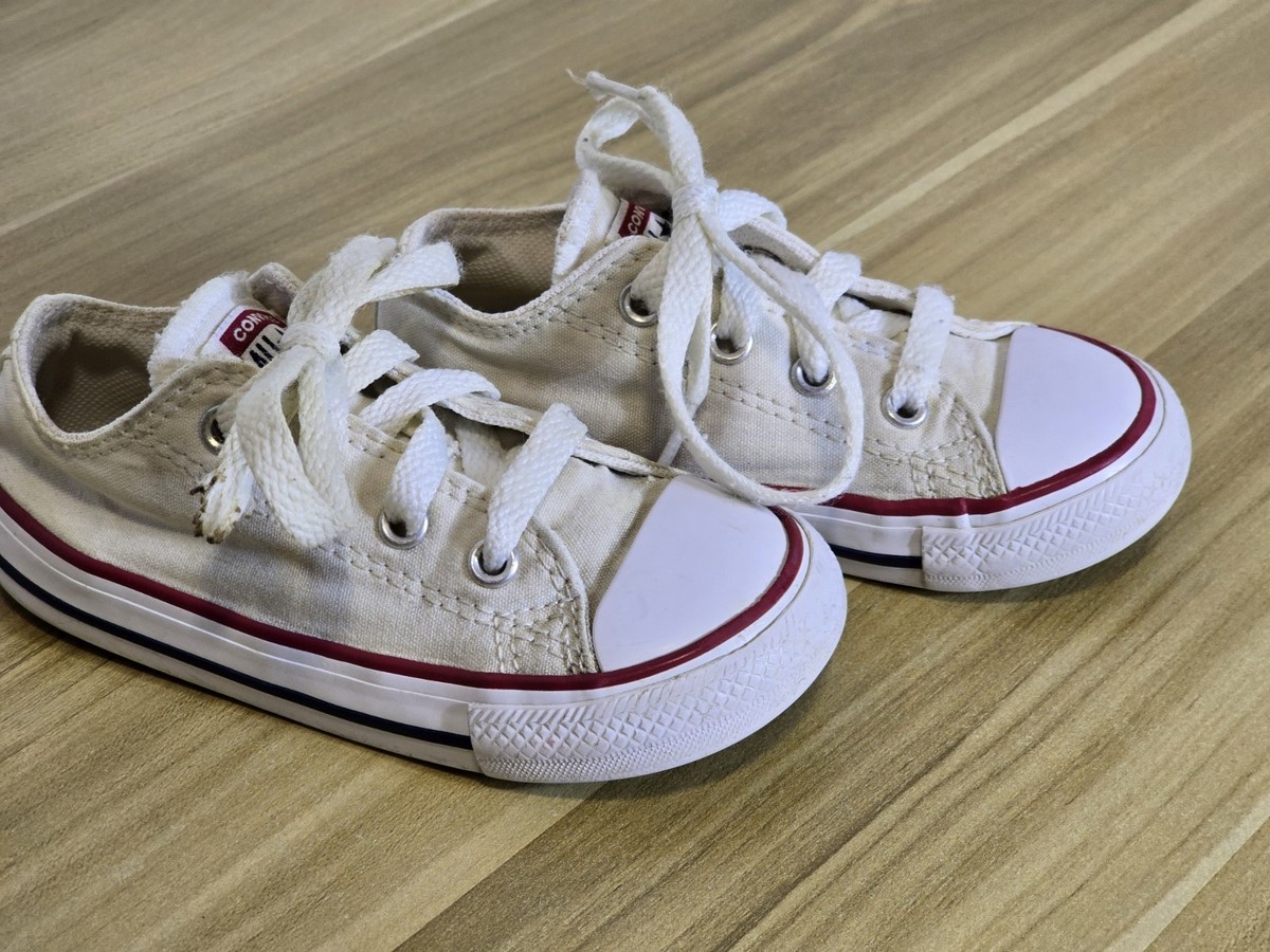Kids White Converse All Star Trainers Shoes Size UK Infant C7