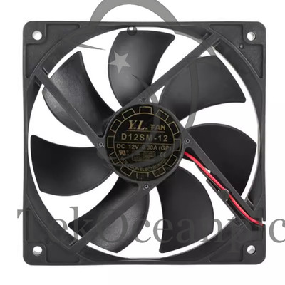 Y.L.FAN D12SH-12 12V 0.30A 12025 2pin Cooling Fan Silent 120*120*25mm 1PCS