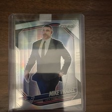 Panini 2025 Prizm Mike Vrabel #110 New England Patriots Football Card