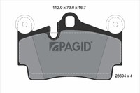 Pagid Bremsbelagsatz Scheibenbremse T5150N FüR VW Touareg 7LA 7L6 7L7 7P5 7P6 Q7