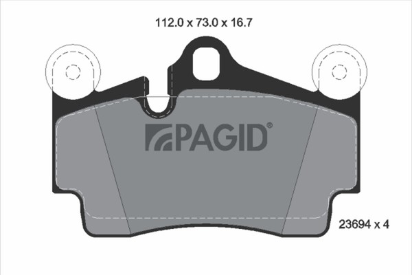 Pagid Bremsbelagsatz Scheibenbremse T5150N FüR VW Touareg 7LA 7L6 7L7 7P5 7P6 Q7-image