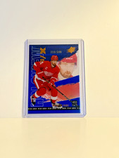 2024-25 Upper Deck SPx Hockey Blue Parallel Holoview F/X Dylan Larkin 239/399