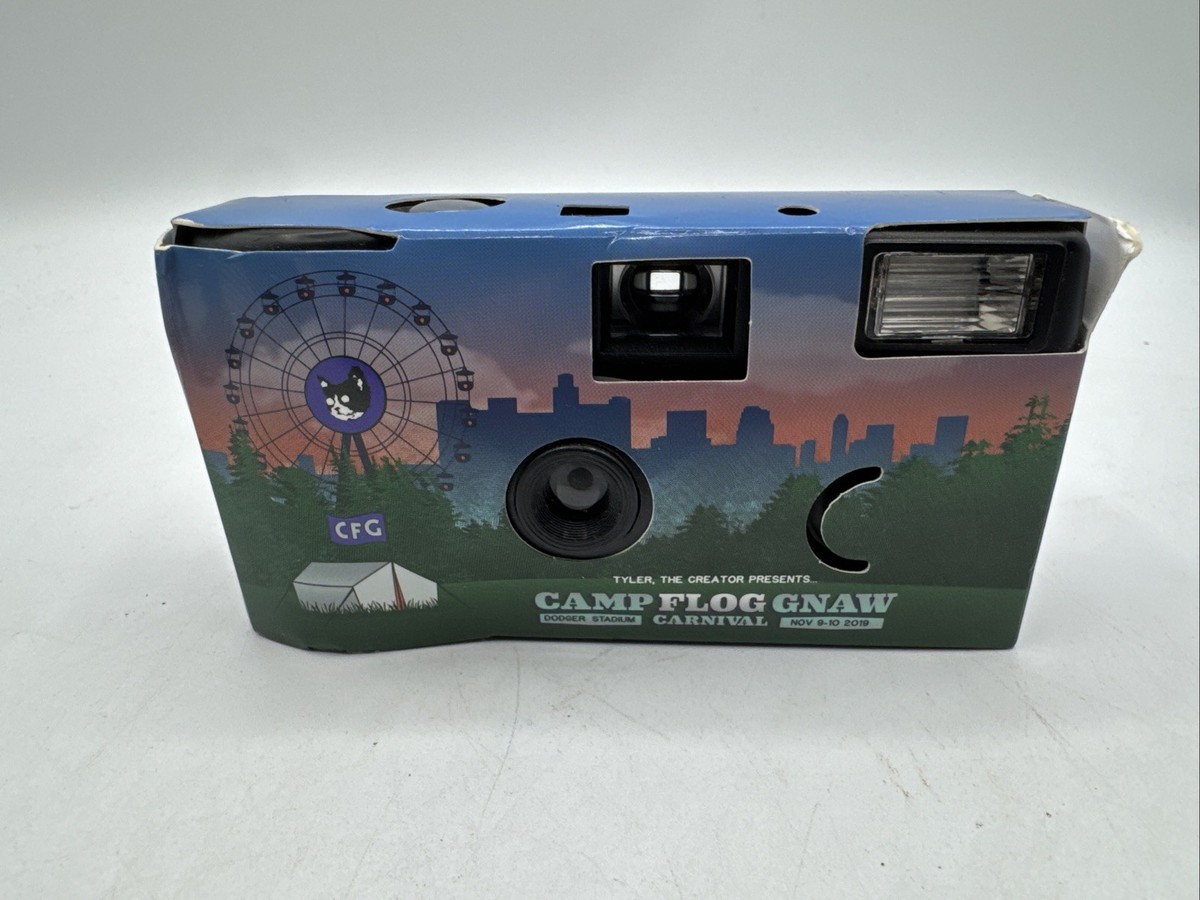 Camp Flog Gnaw 2019 VIP MERCH Disposable Camera Tyler the Creator