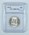 1951-D Franklin Half Dollar MS64 FBL ICG