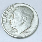 1947 D ROOSEVELT DIME - 90% SILVER - CIRCULATED COIN #5196