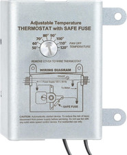 Saillong Attic Fan Thermostat Control, Replacement Thermostat with Adjustable Te