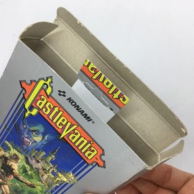 NINTENDO - LEERE CastleVania Box mit KONAMI-Prospekt - Retrogaming - Vintage