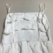 Reformation Leo Strappy Back White Linen Midi Dress Made in USA Size 4