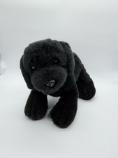 Aurora Labrador Retriever Plush Stuffed Animal Black Dog Puppy 12"