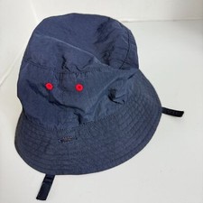 Old Navy Reversible Unisex Bucket Hat Navy Blue Red Nylon Kids Size M