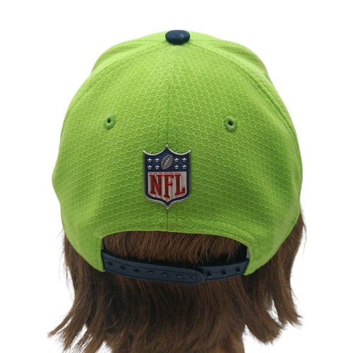 Seattle Seahawks New Era 59FIFTY 2017 On Field Sideline Green Snapback Hat - Picture 5 of 6