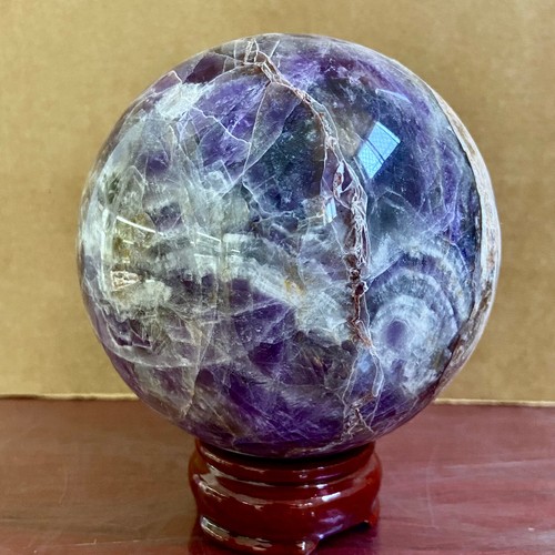 3.7LB Natural Dream Amethyst Quartz Crystal Sphere Ball Healing - 第 1/14 張圖片