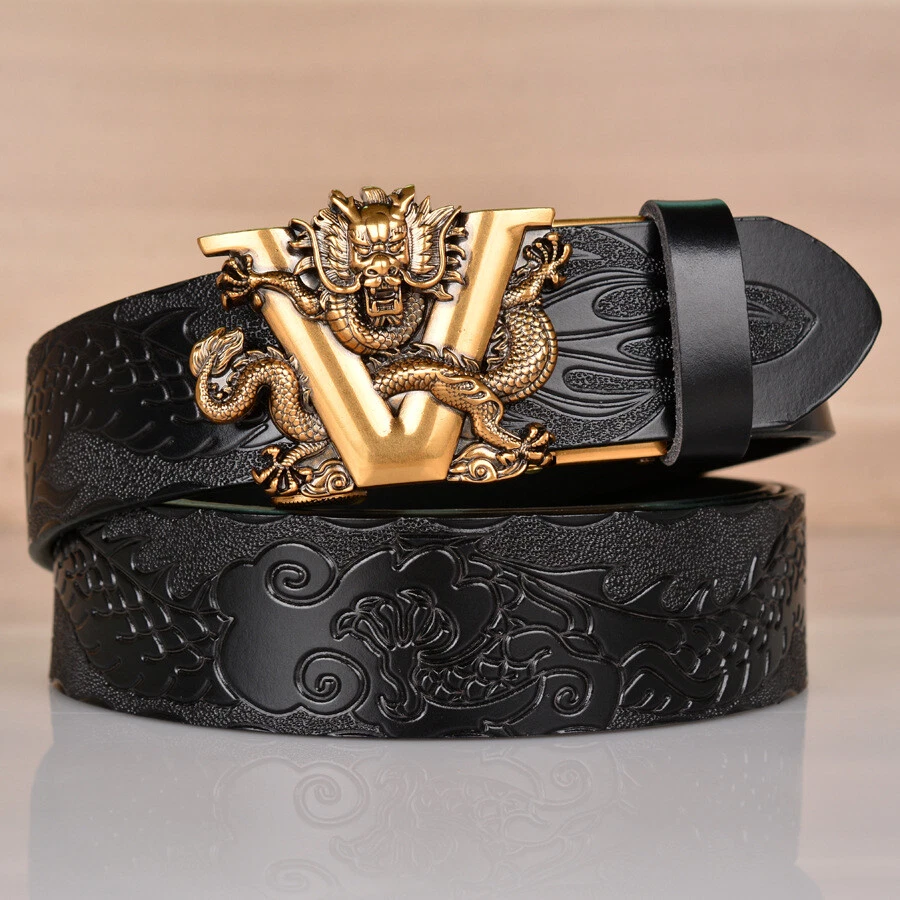 LOUIS PHILIPPE Men Black Genuine Leather Belt Black - Price in