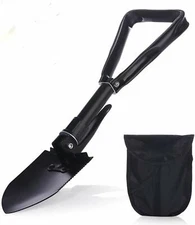 Tri-fold Collapsible Military Folding Shovel Camping Garden Entrenching Tool US