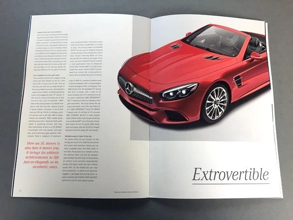 2018 Mercedes Benz SL 26-page Sales Brochure Catalog - AMG SL63 SL65 SL450 SL550 - Image 4 of 4