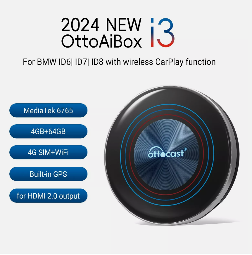 Ottocast for BMW Carplay AI BOX i3 Multimedia Player Android TV