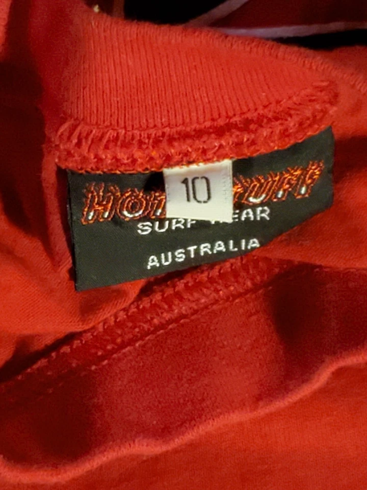 Camiseta de surf Hot Stuff The Little Devil para niños talla 10 vintage (M) nunca usada Foto 4 de 4