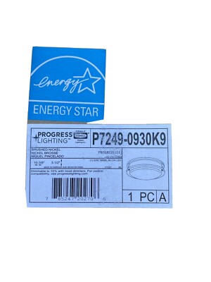 Progress Lighting P7249-0930K9 LED CTC COMM Flush Mount Brushed Nickel