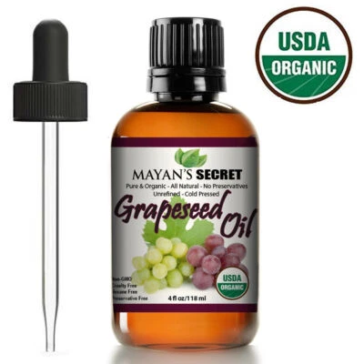 MAYANS SECRET HEMP SEED OIL USDA Certified Organic GRAPESEED OIL ANTI-AGING MOISTURIZER - Facial Cleanser |