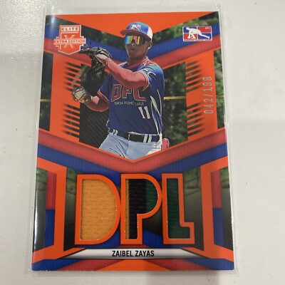 2023 Panini Elite Extra Edition  DPL Materials Orange #DPM-ZZ Zaibel Zayas /199 