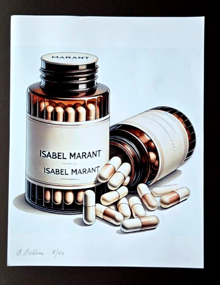 CHIARA BELLINI + ISABEL MARANT KOMFORT PILLEN handsigniert authentisch limitierte Auflage Echtheitszertifikat ✅ - Bild 2 von 3