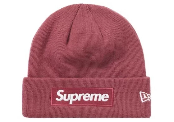 SUPREME NEW ERA BOX LOGO BEANIE PLUM FW21