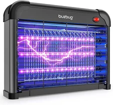 Buzbug LED Bug Zapper Indoor, 10 Years Lifespan 3 Lamps Enhance Insect