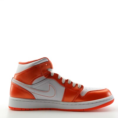Nike Air Jordan 1 Mid SE Electric Orange White Mens Size 9 DM3531