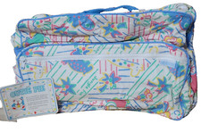 NEW WITH TAGS VINTAGE CUTIE PIE BLUE DIAPER BAG WITH /CHANING PAD 12" X 16"