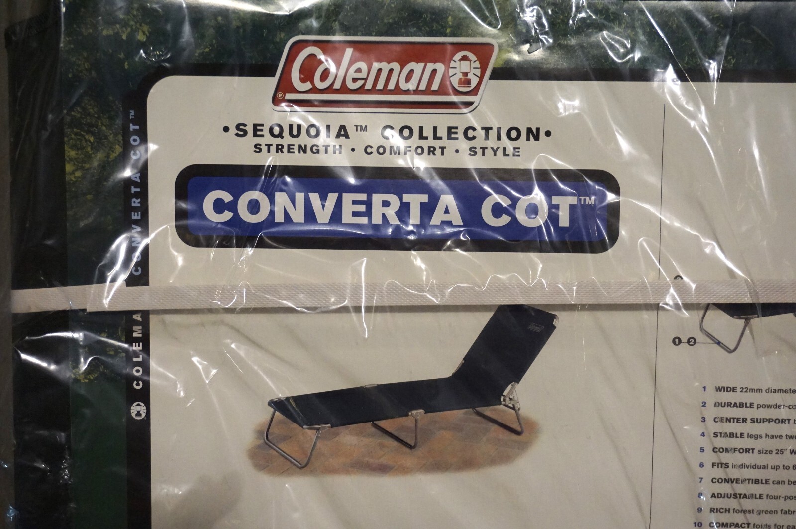 Lot of 2 Coleman Converta Cots - Convertible Folding Camping Cot - NEW in Box!