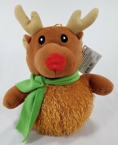 North Pole Shaggle Plush Reindeer Elf or Santa dog toy squeaker toys B2 - Picture 3 of 4