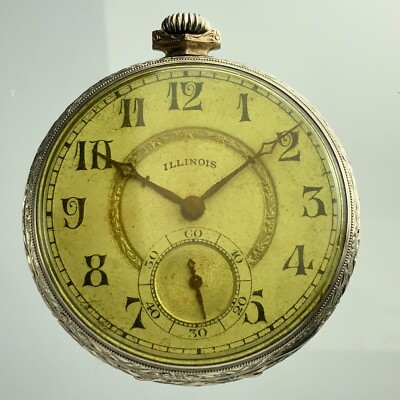 Illinois Springfield Watch Co 19 Jewels Gold Filled Pocket Watch