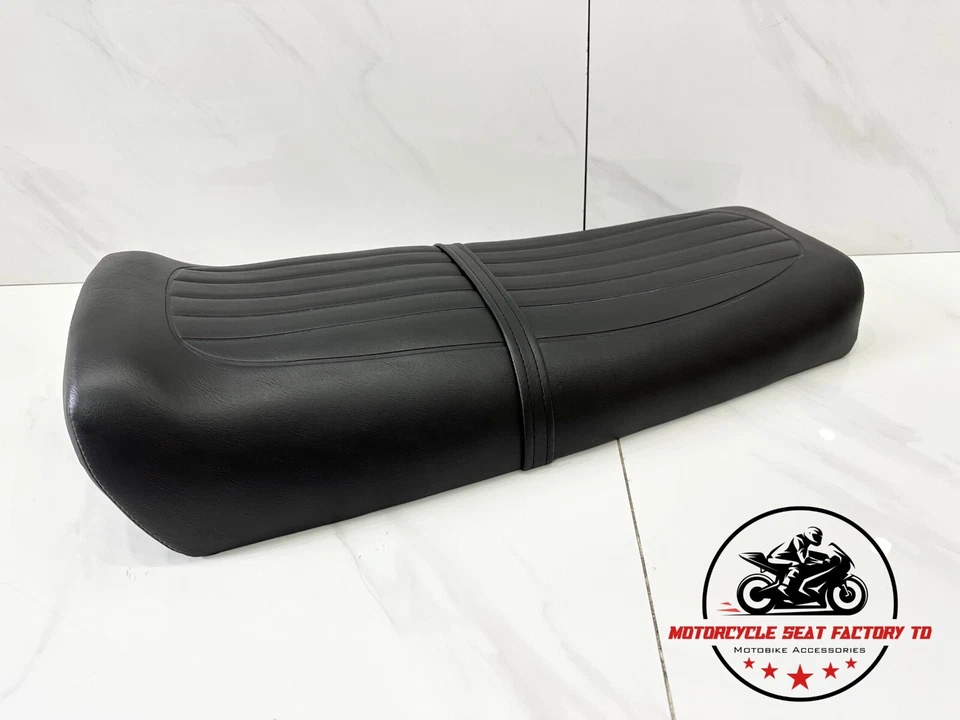 Asiento de motocicleta Suzuki GS750 B C E 1977-1979 estilo clásico negro nuevo metal panorámico. Foto 4 de 4