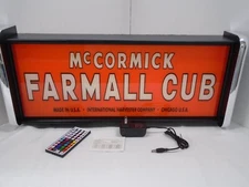 McCormick Farmall Cub LED Display lighted sign lightbox Wall hanging Light