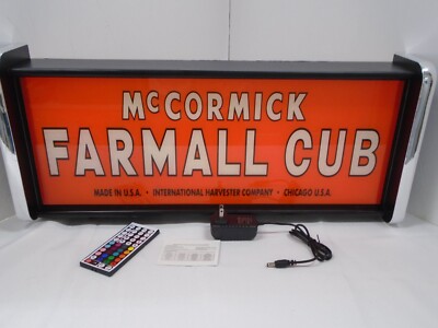 McCormick Farmall Cub LED Display lighted sign lightbox Wall hanging Light