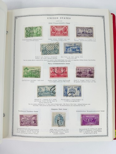 1973 1974 Scott Minuteman Album With US Collection Remnant 100s Stamps Stamp - Picture 5 of 16