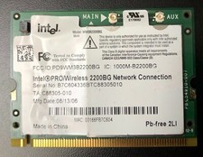 Genuine Intel PRO/Wireless 2200BG Mini PCI WM3B2200BG Laptop Wi-Fi Wireless Card