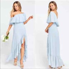 Show Me Your Mumu Tango Dress Steel Blue NEW US Size S