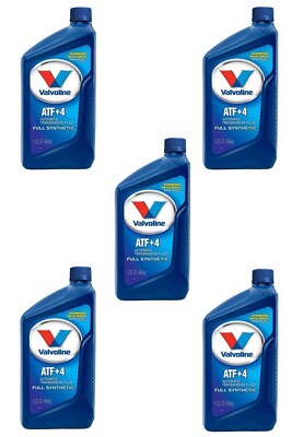 5 Quarts Automatic Transmission Fluid VALVOLINE ATF+4 Full Synthetic 