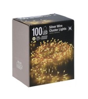 Micro Cluster Lichterkette 100 Led Warmweiß - 100Cm - Weihnachtsdeko Leuchtdraht
