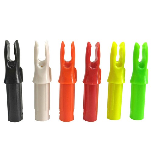 50PCS Arrow Nocks Insert Tips ID6.2mm Arrow Shaft Tails Plastic Archery Bow DIY` - Picture 3 of 19