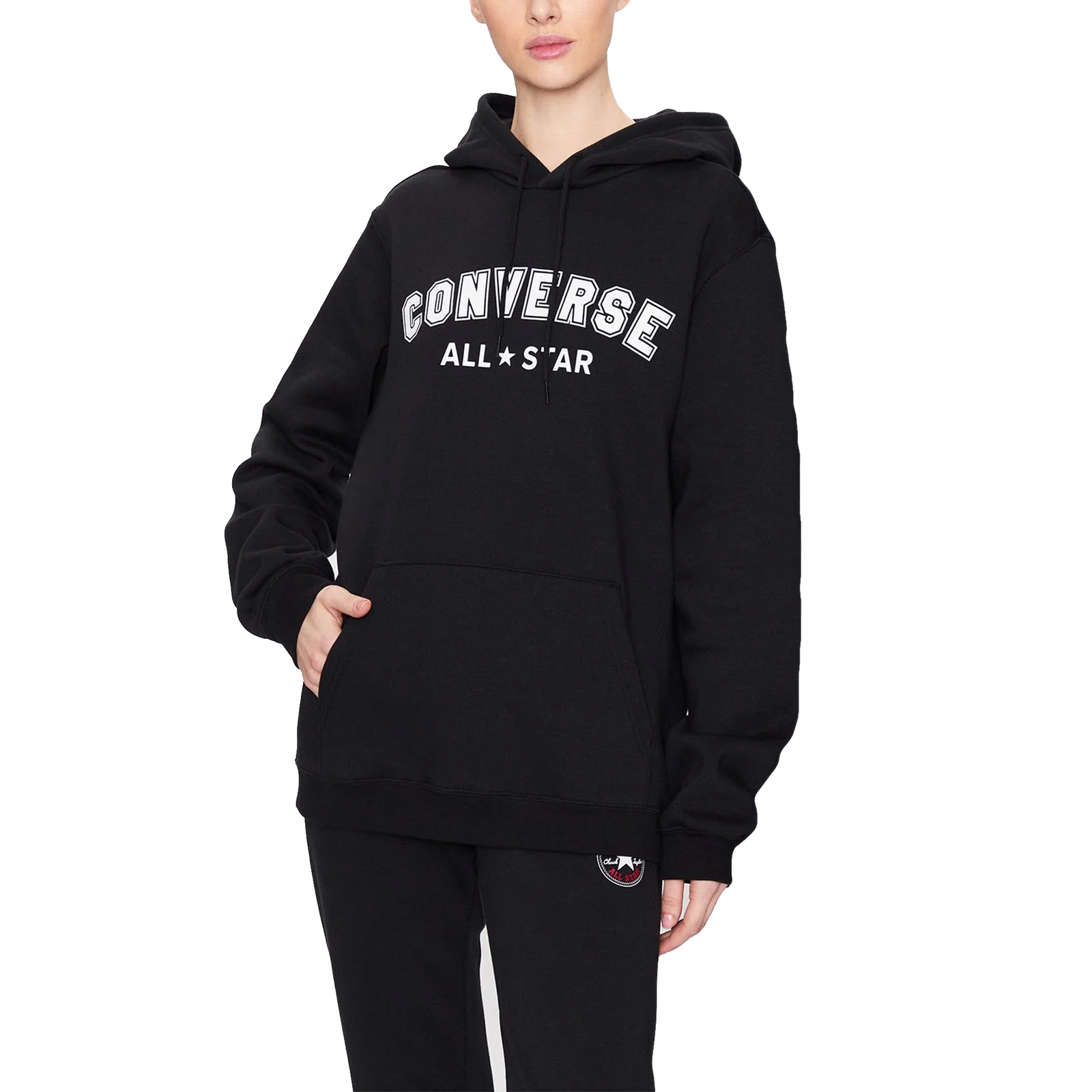 Кроссовки Converse Kapuzenpullover унисекс с фирменной надписью Schwarz 8990₽