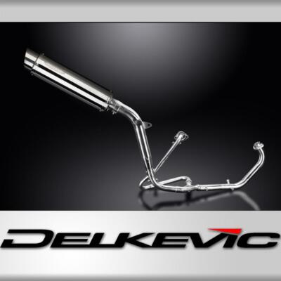 HONDA XL125V VARADERO FULL EXHAUST SYSTEM 350mm STAINLESS ROUND BSAU  SILENCER UK