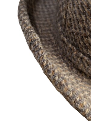 Vintage Hopkins Fifth Avenue Hat Fedora Tweed Large 7- 7 1/8  display picture 2