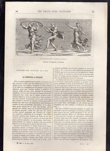 LES BEAUX ARTS ILLUSTRES N°14 1876 Fresque jardin des tuileries opéra de Londres - 第 1/1 張圖片