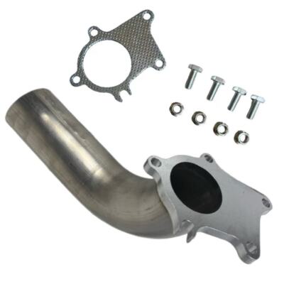 Stainess Steel T3/T4 90 Degree Downpipe 2.5''OD 5 Bolt Flange 2.25'' ID + Gasket